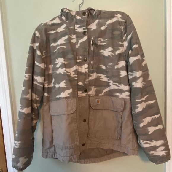 Hooded camo Carhartt jacket - Picture 3 of 3